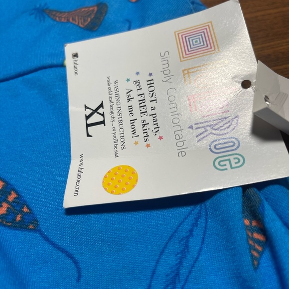 LuLaroe Maxi Skirt XL Feathers - Picture 2 of 2